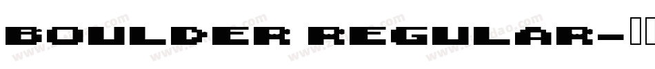 Boulder Regular字体转换